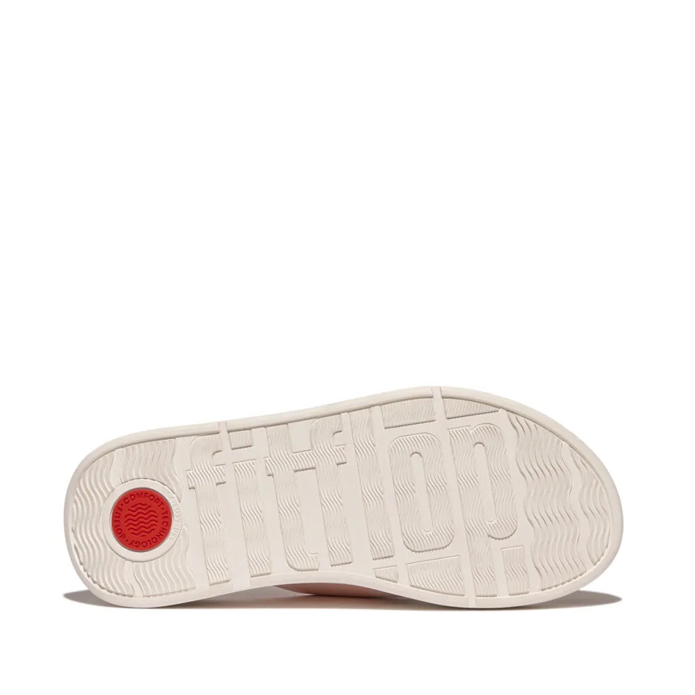 รองเท้าแตะแบบสวม ผู้หญิง รุ่น F-MODE LEATHER FLATFORM CROSS SLIDES