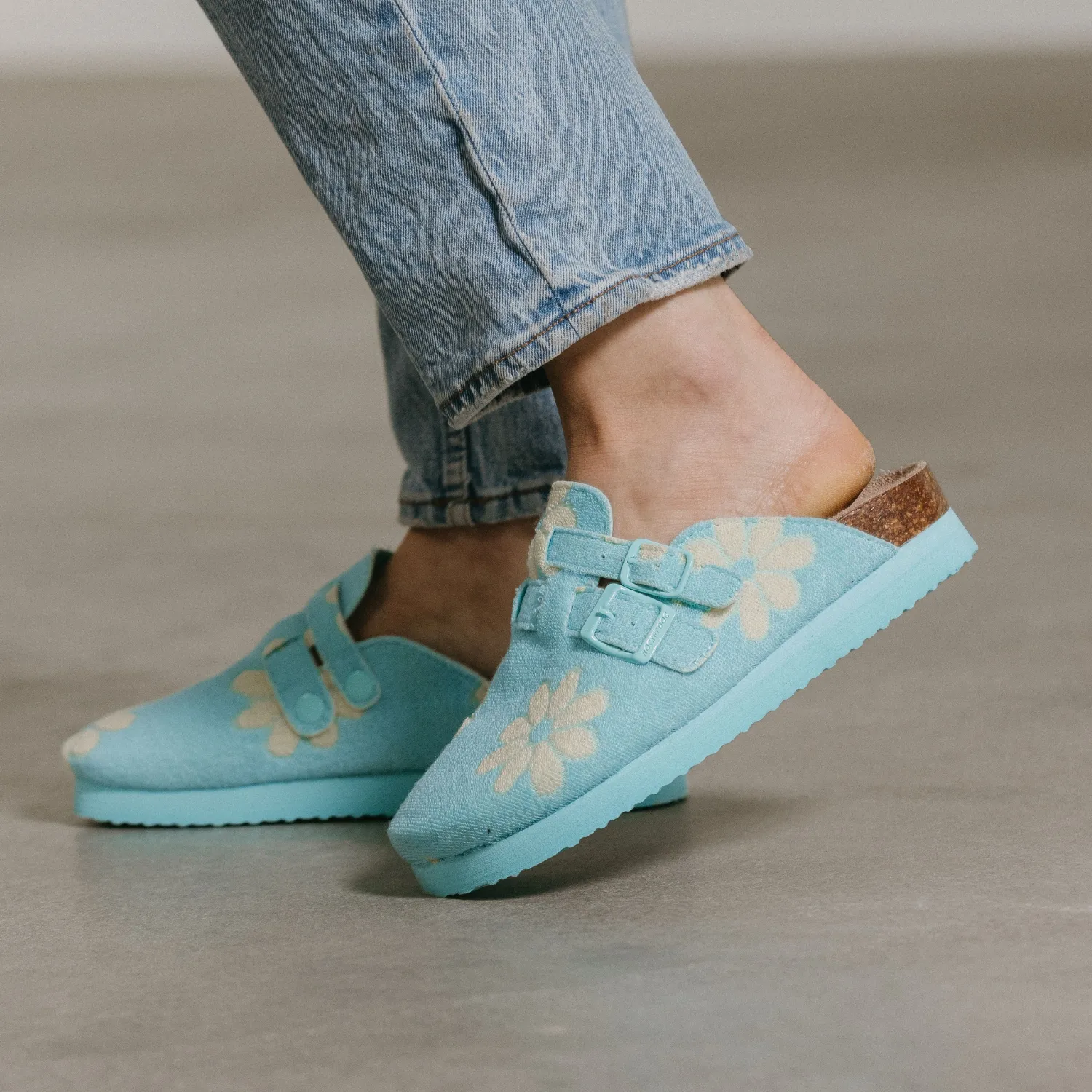 Abel Plus Blue Floral Mule