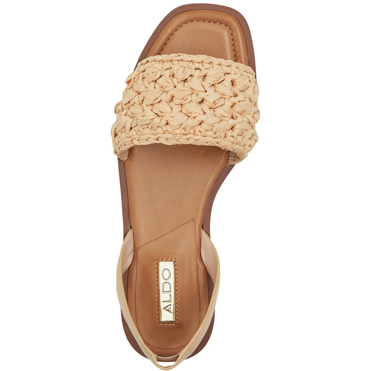 Aldo Womens SOLENA Square Toe Slip On Flatform Sandals