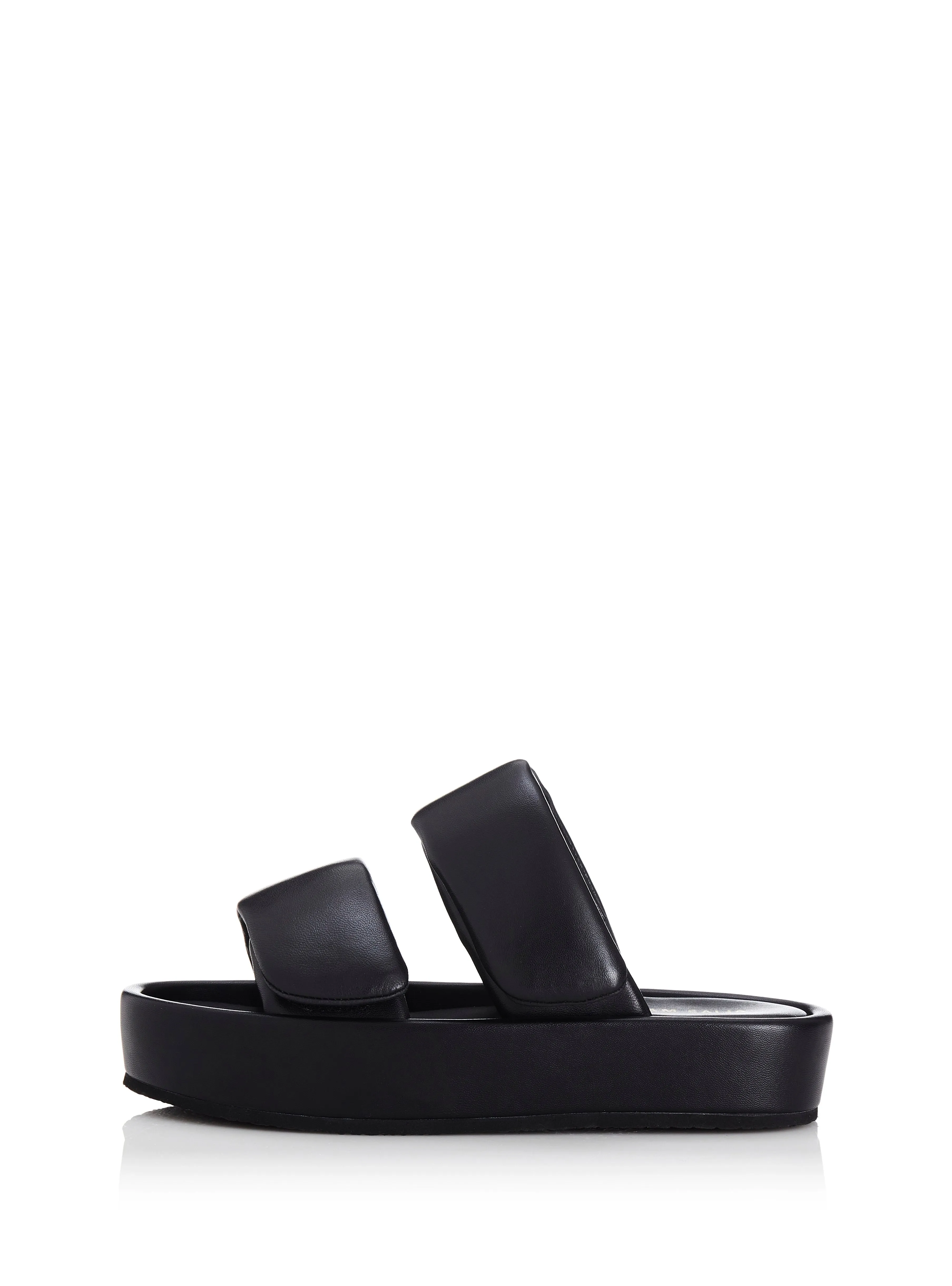 ALIAS MAE Womens Natalie Leather Sandals Black