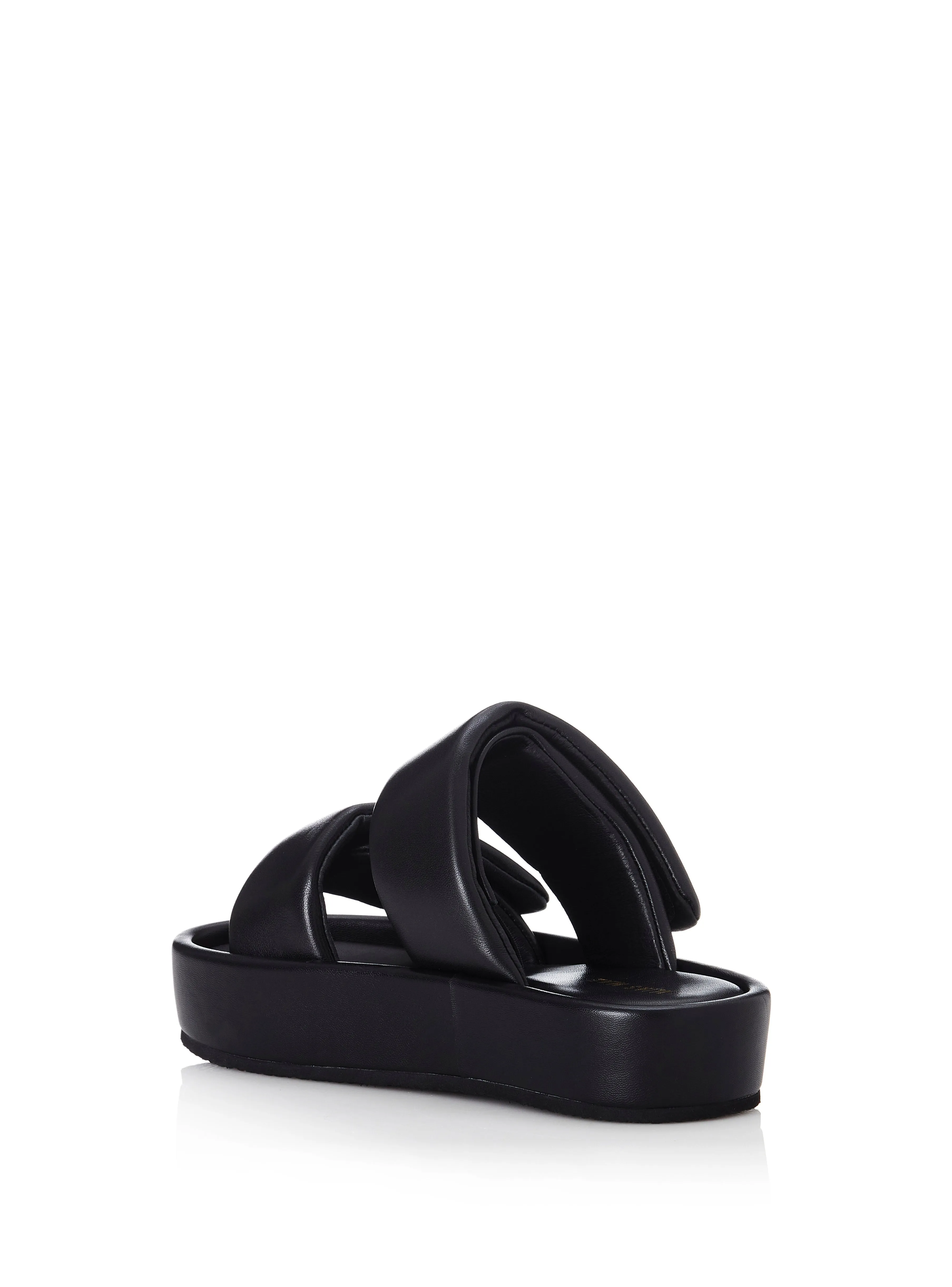 ALIAS MAE Womens Natalie Leather Sandals Black