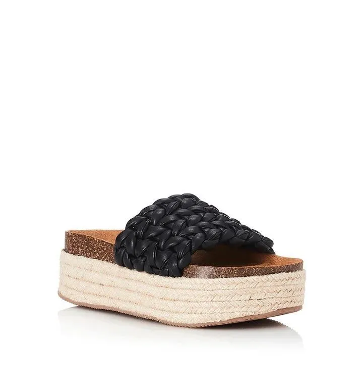 ALIAS MAE Womens Wilma Flatform Slides Black