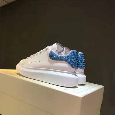 ALISANDRO MOQUEN GRAMMY CHUNKY SOLE LEATHER SNEAKER WITH RHINESTONE