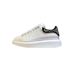 ALISANDRO MOQUEN GRAMMY CHUNKY SOLE LEATHER SNEAKER WITH RHINESTONE