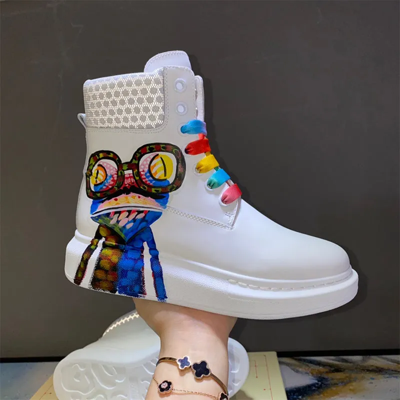 ALISANDRO MOQUEN XOX CHUNKY SOLE UNISEX HIGH TOP SNEAKER