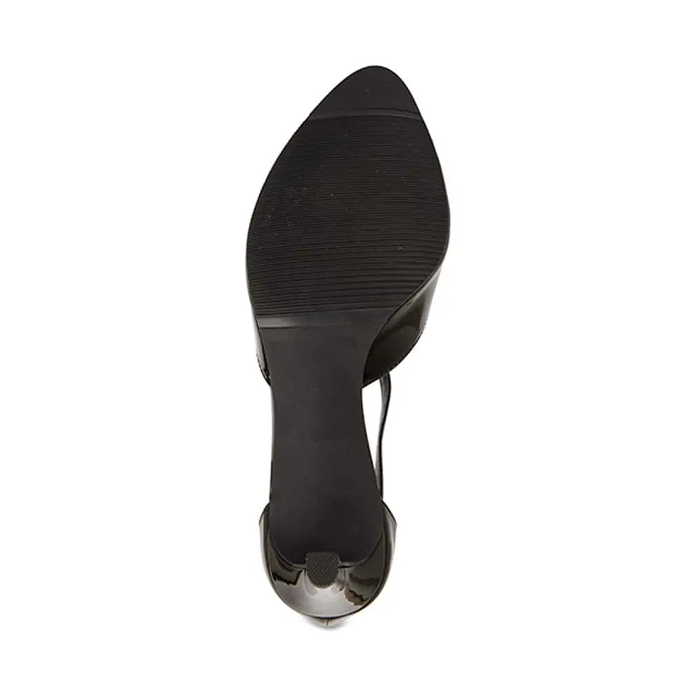 Babylon Heel in Black Patent