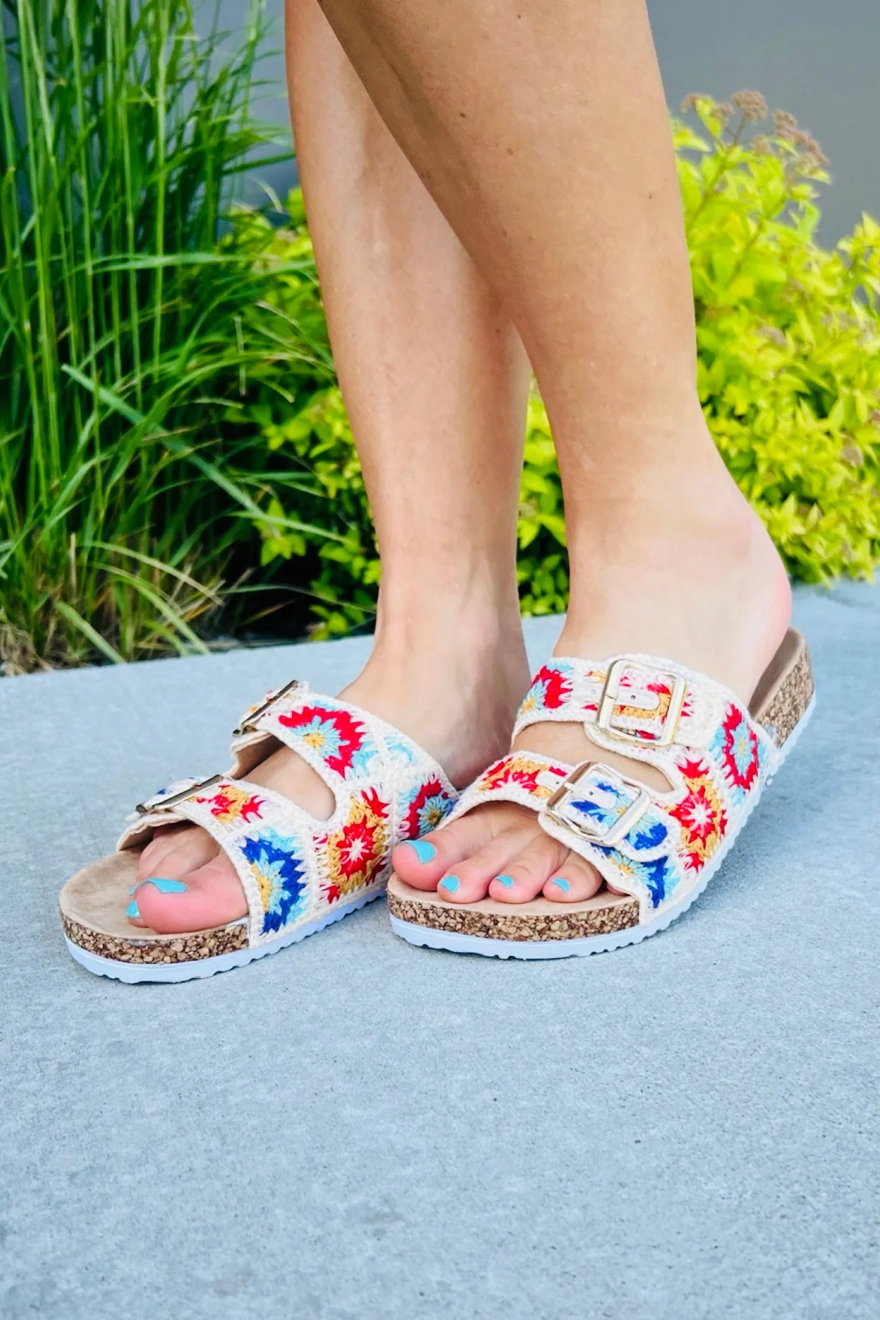 Baja Crochet Slides - FINAL SALE