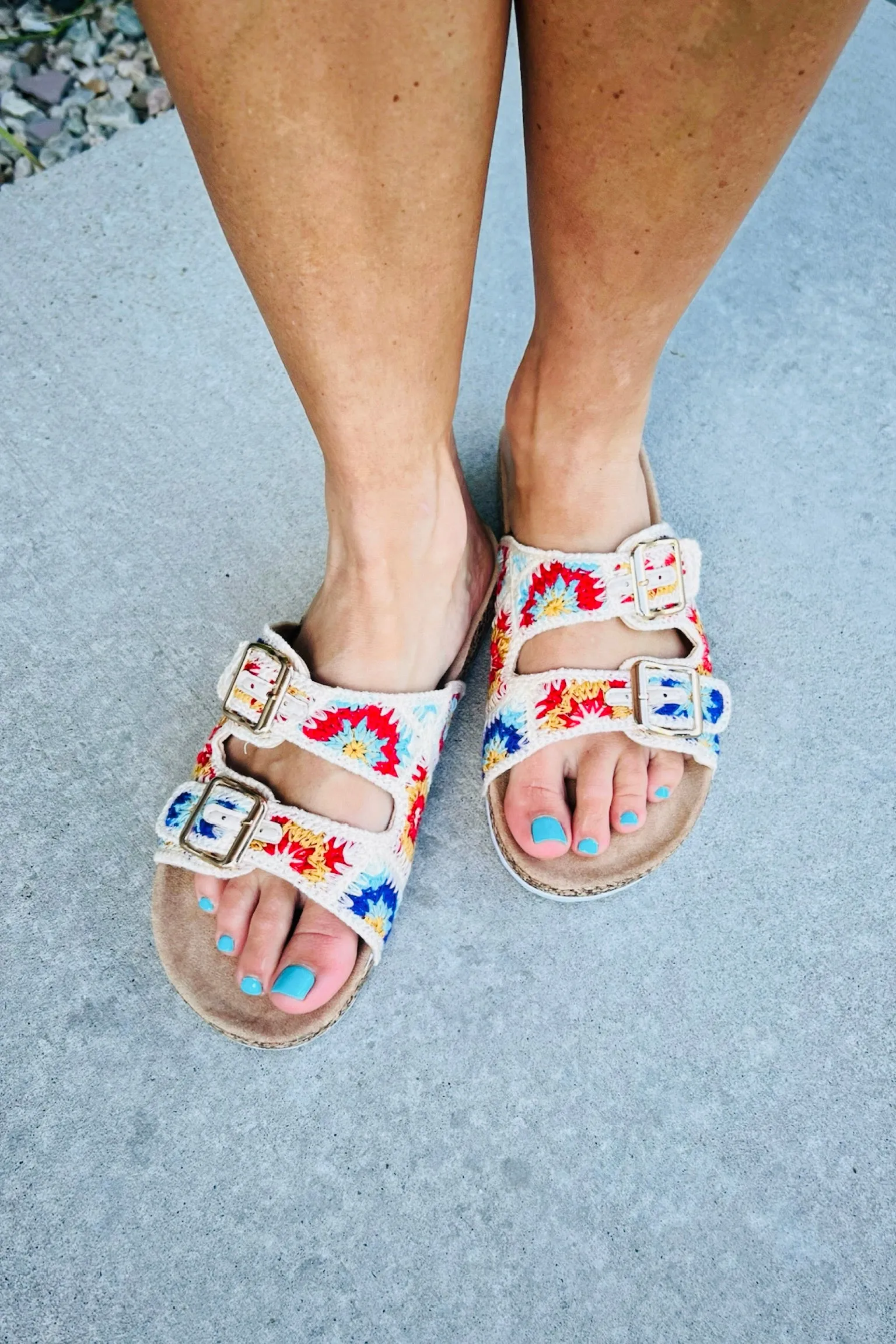 Baja Crochet Slides - FINAL SALE