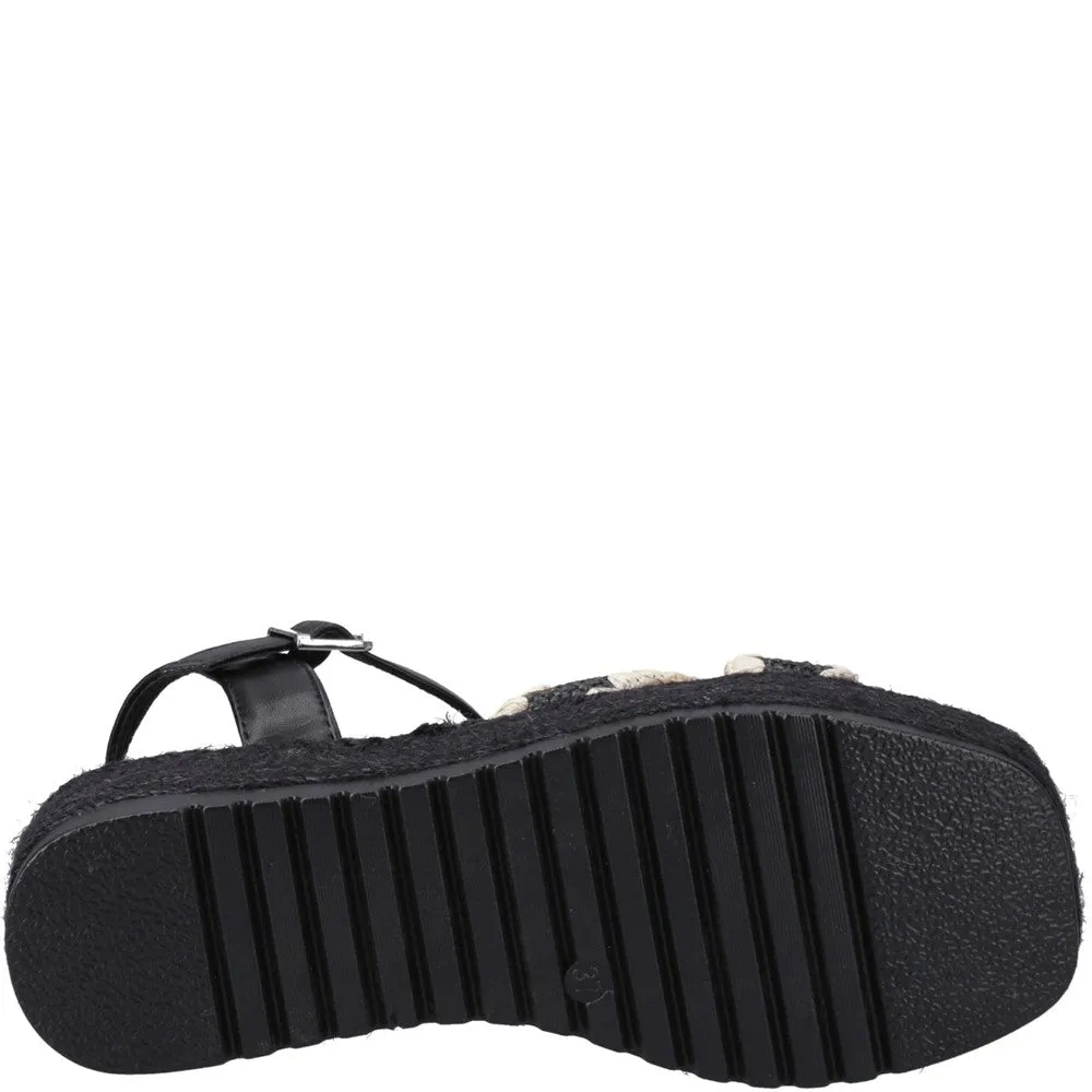 Black Jemma Espadrille Sandals
