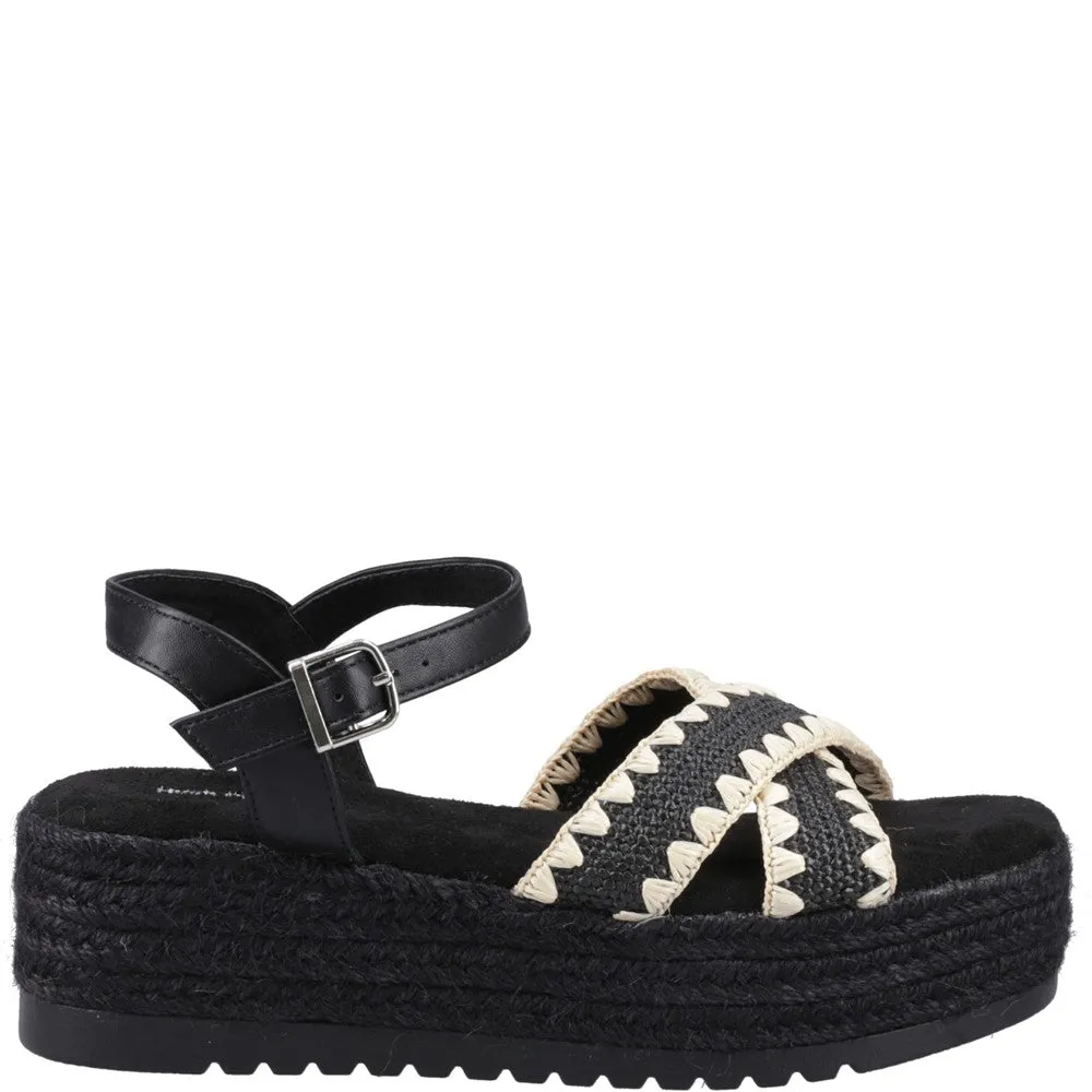 Black Jemma Espadrille Sandals