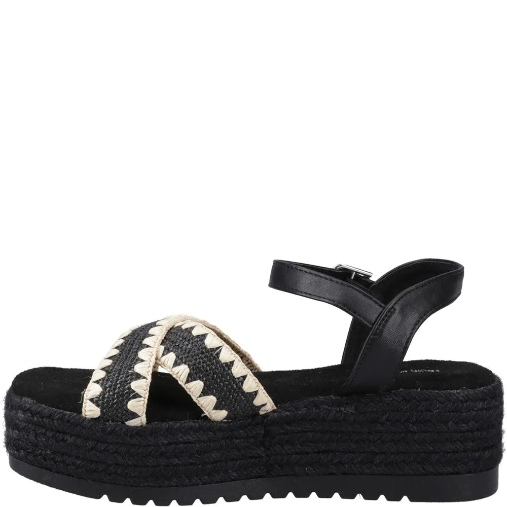 Black Jemma Espadrille Sandals