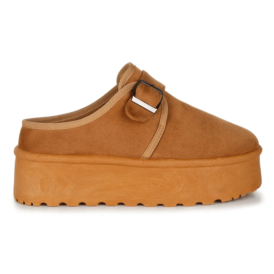 Buckle Strap Platform Classic Slip-On