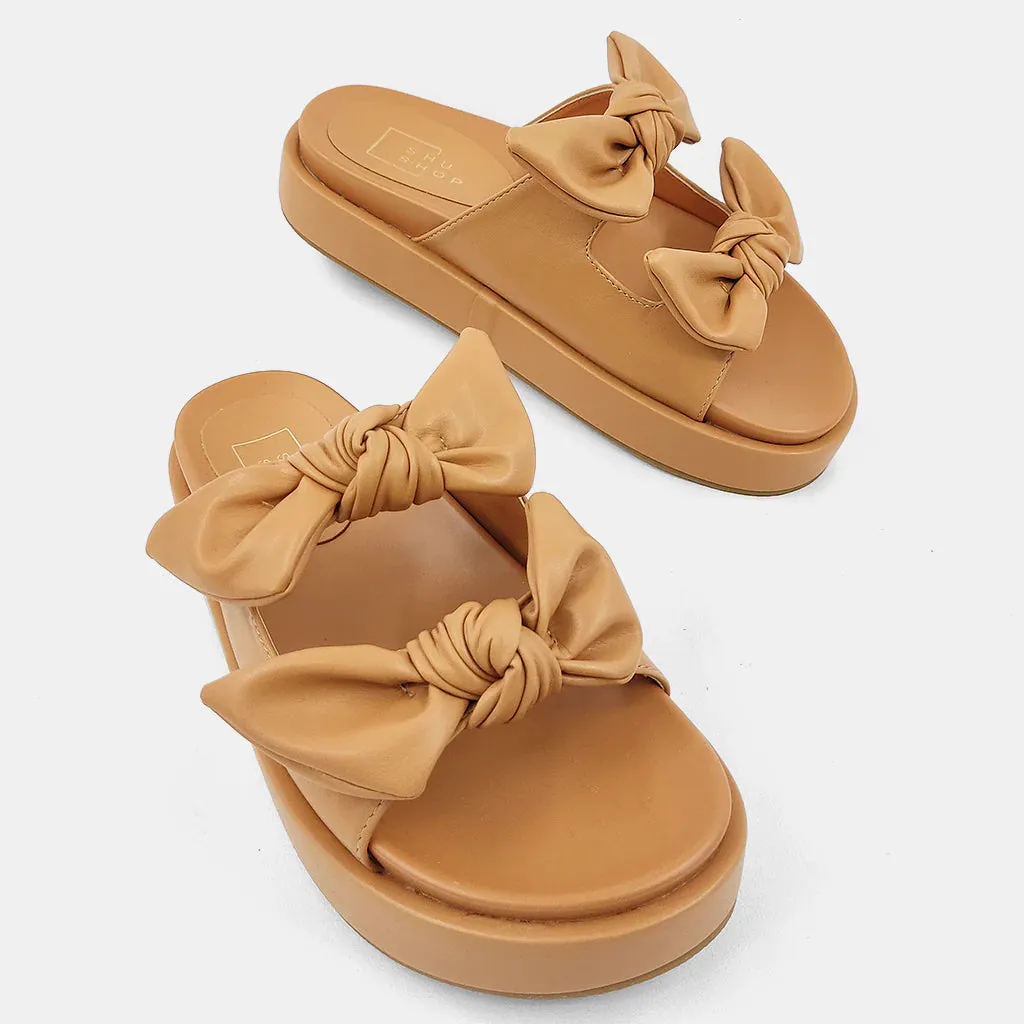 Camel Kiki Bow Sandal