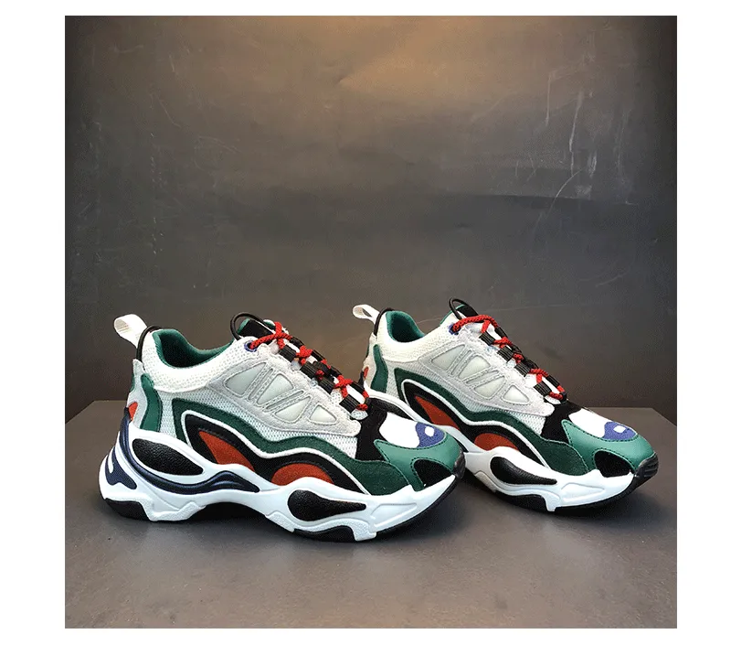 CHRISTINA JOY CHUNKY PLATFORM LEATHER SNEAKER