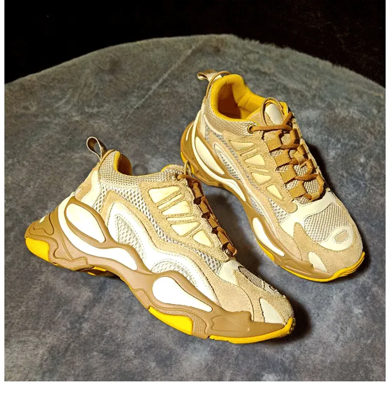 CHRISTINA JOY CHUNKY PLATFORM LEATHER SNEAKER