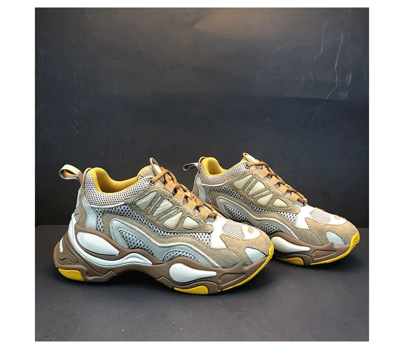 CHRISTINA JOY CHUNKY PLATFORM LEATHER SNEAKER
