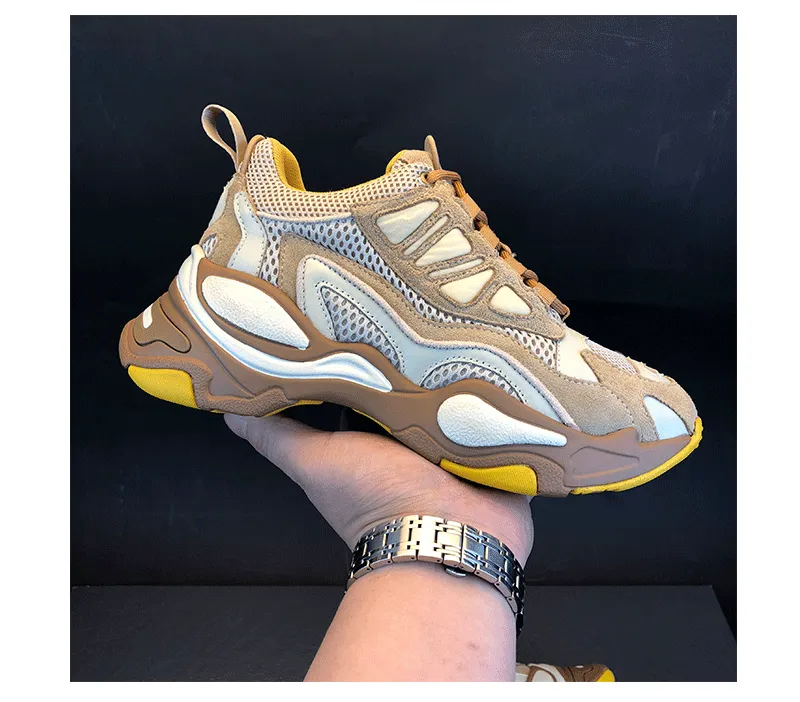 CHRISTINA JOY CHUNKY PLATFORM LEATHER SNEAKER