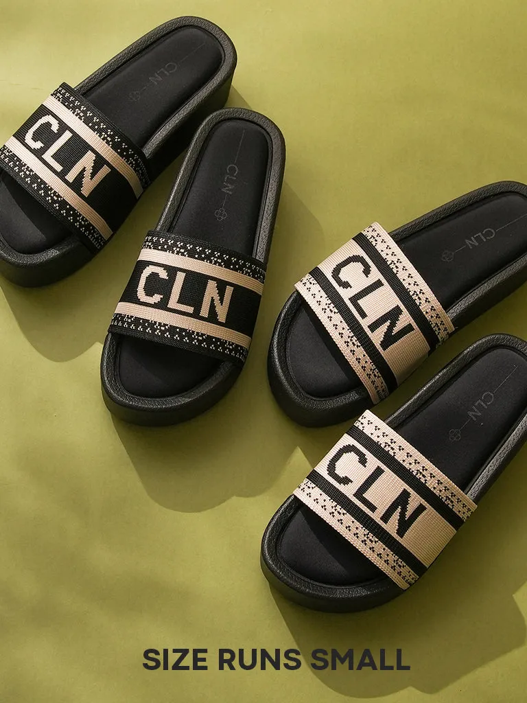 Cranberry Flatform Slides
