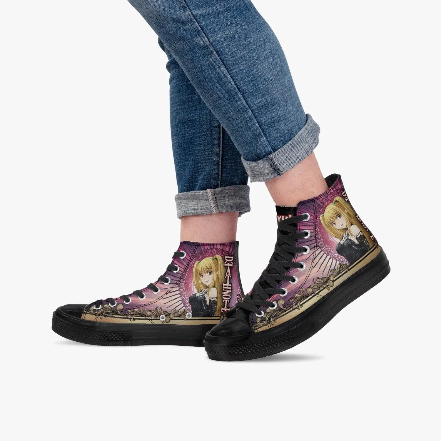 Death Note Misa Pink A-Star High Anime Shoes