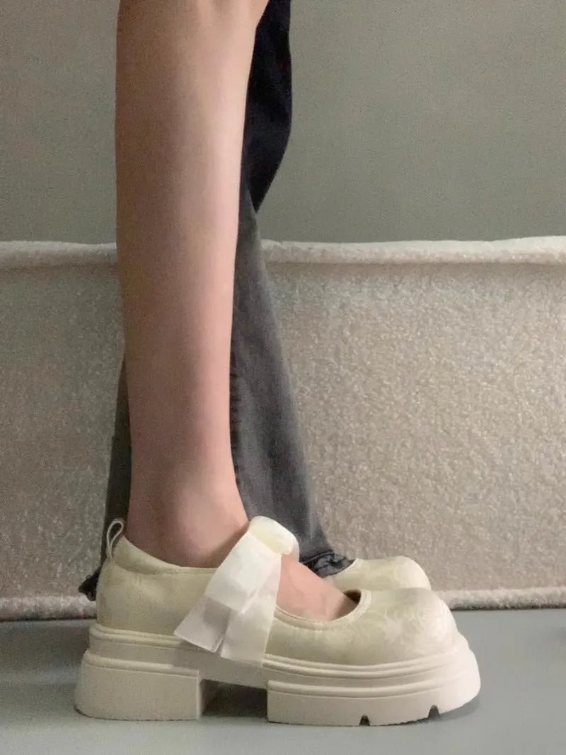 Elegant Bow Mary Janes
