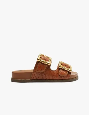 Enola Sporty Woven in Cuoio Brown