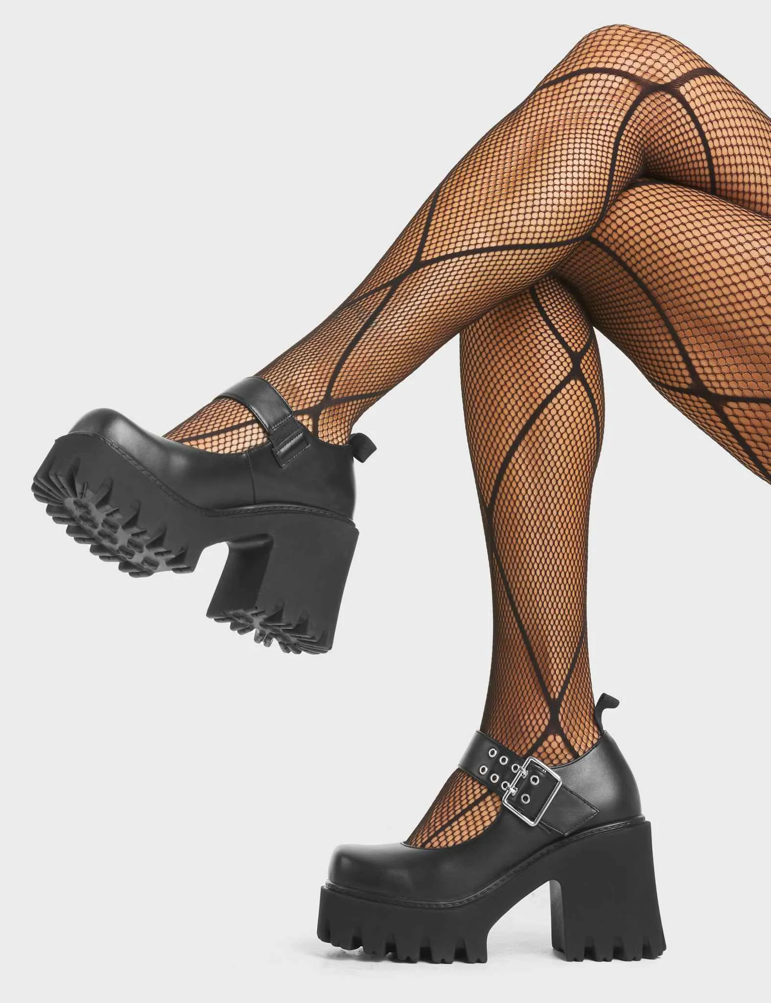 Evil Mind Chunky Platform Mary Jane Shoes