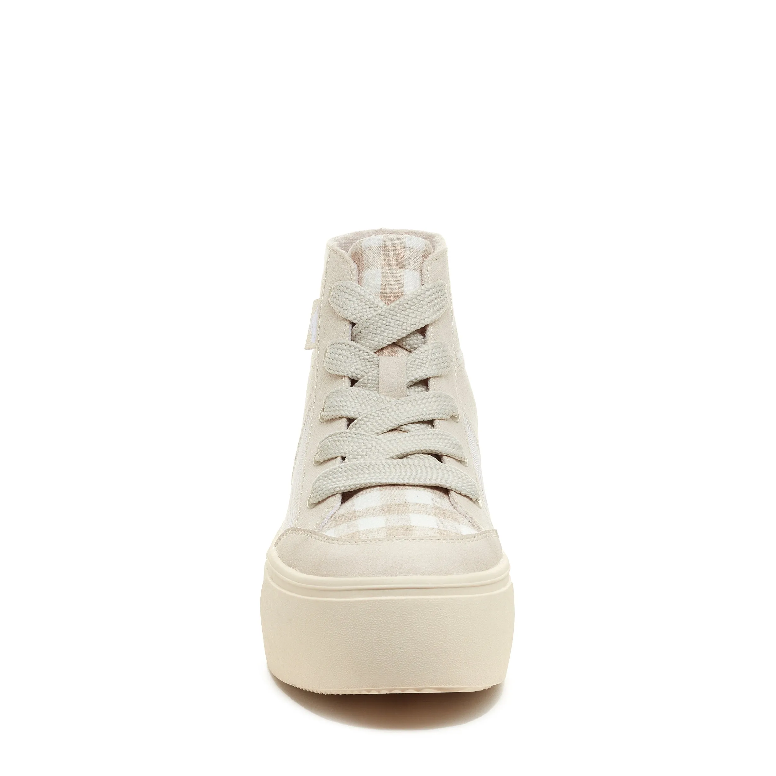 Flair Neutral Patchwork Platform Trainers