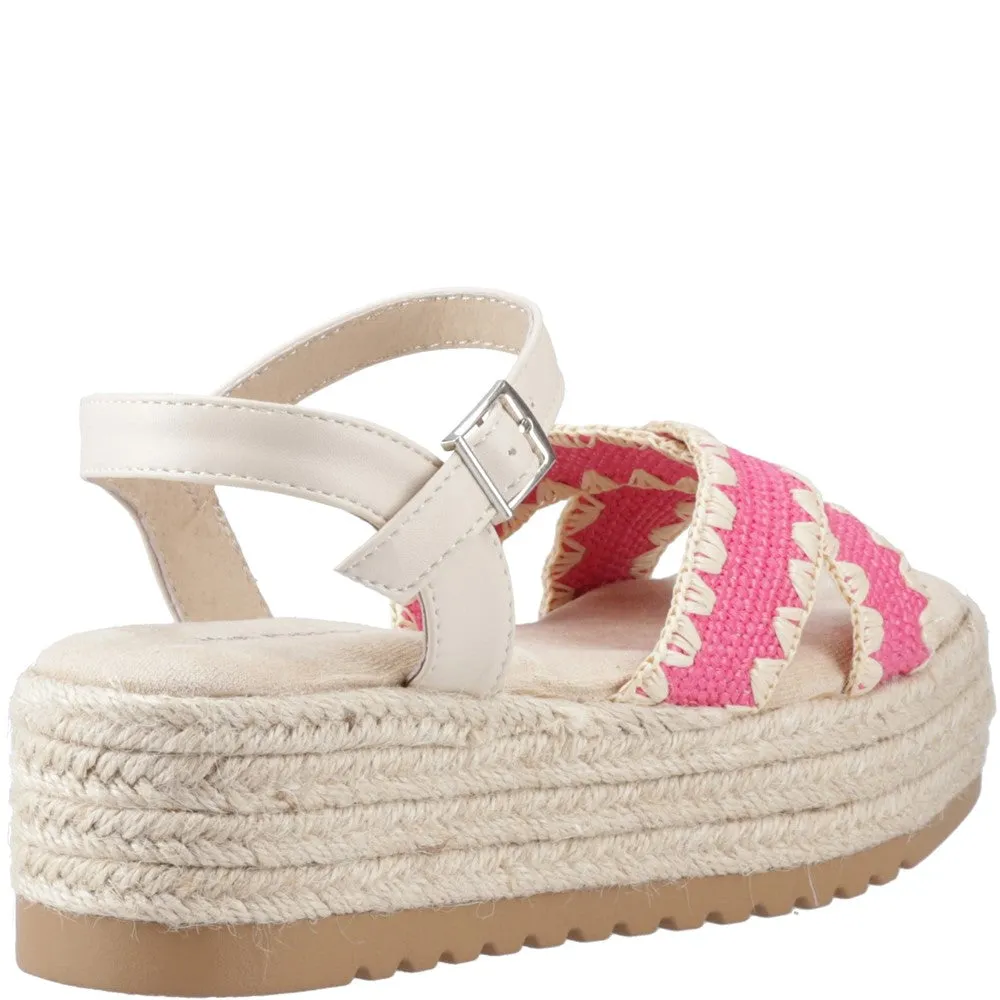 Fuchsia Jemma Espadrille Sandals