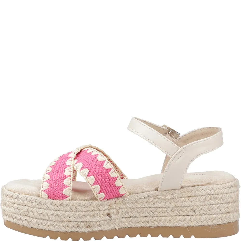 Fuchsia Jemma Espadrille Sandals