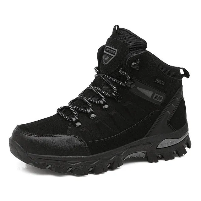Genuine Leather High Quality, Ankle Boots best-fit hiking shoes