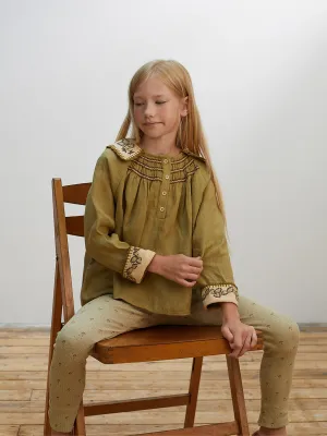 'Hazel' Blouse - Lichen