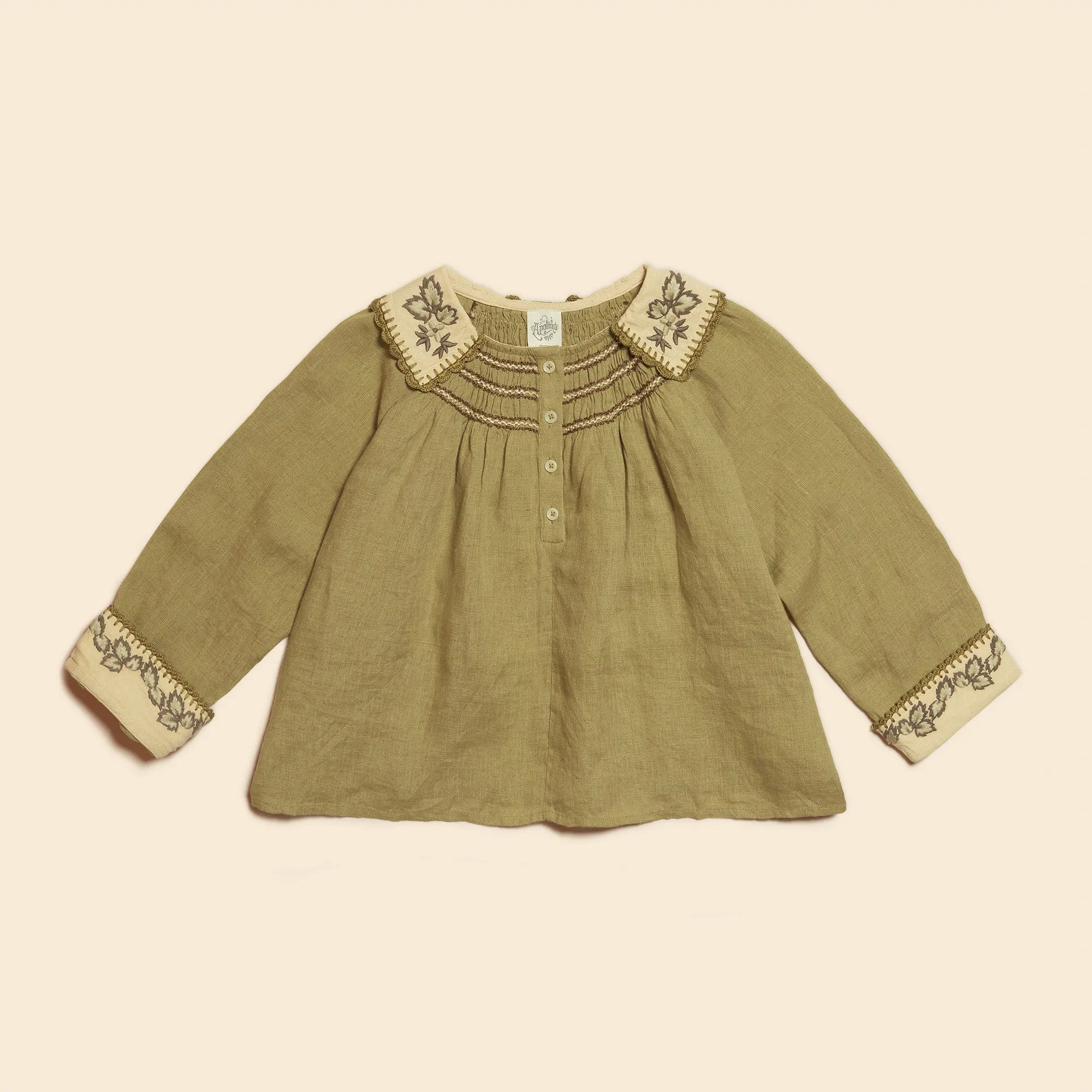 'Hazel' Blouse - Lichen