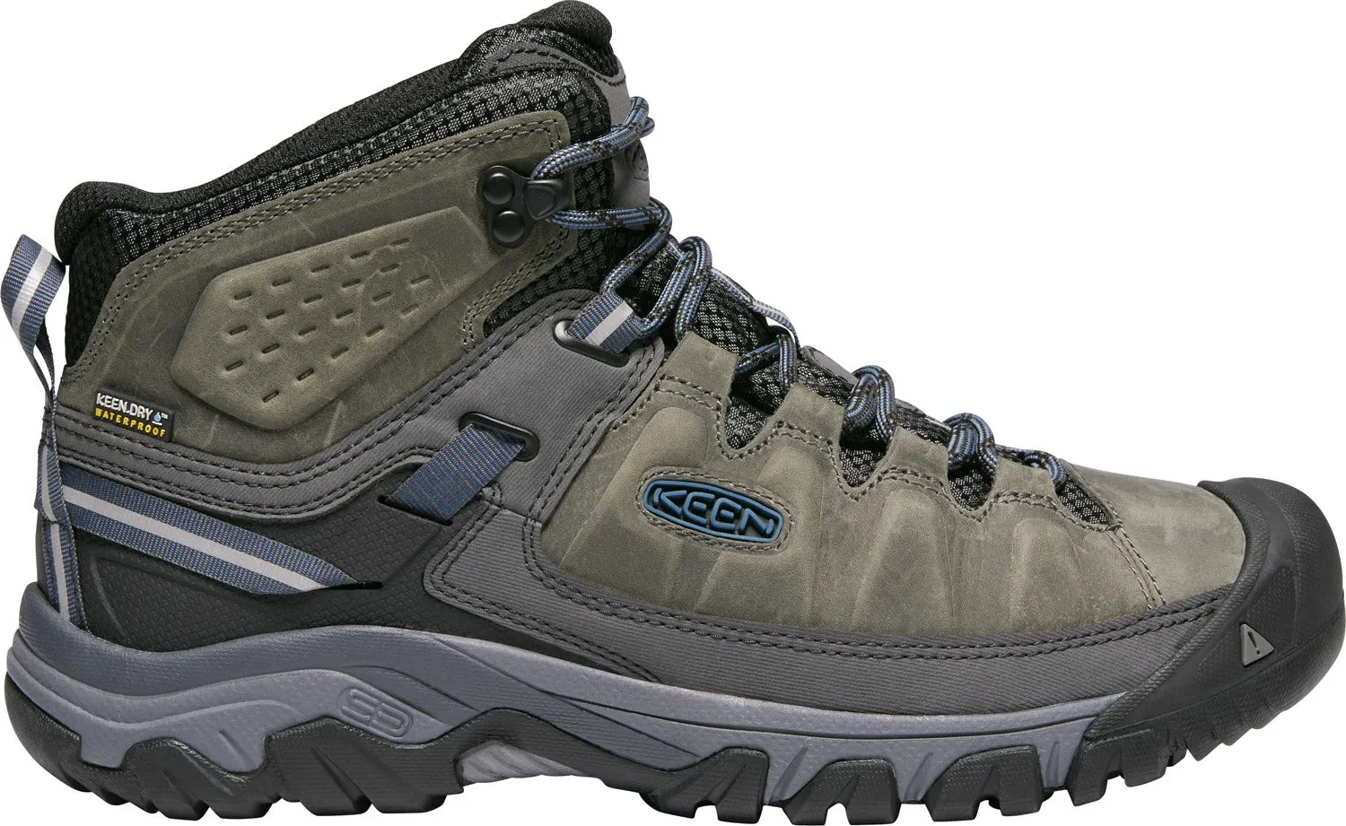 'Keen Outdoor' Men's Targhee III WP Mid Hiker - Steel Grey / Captain's Blue