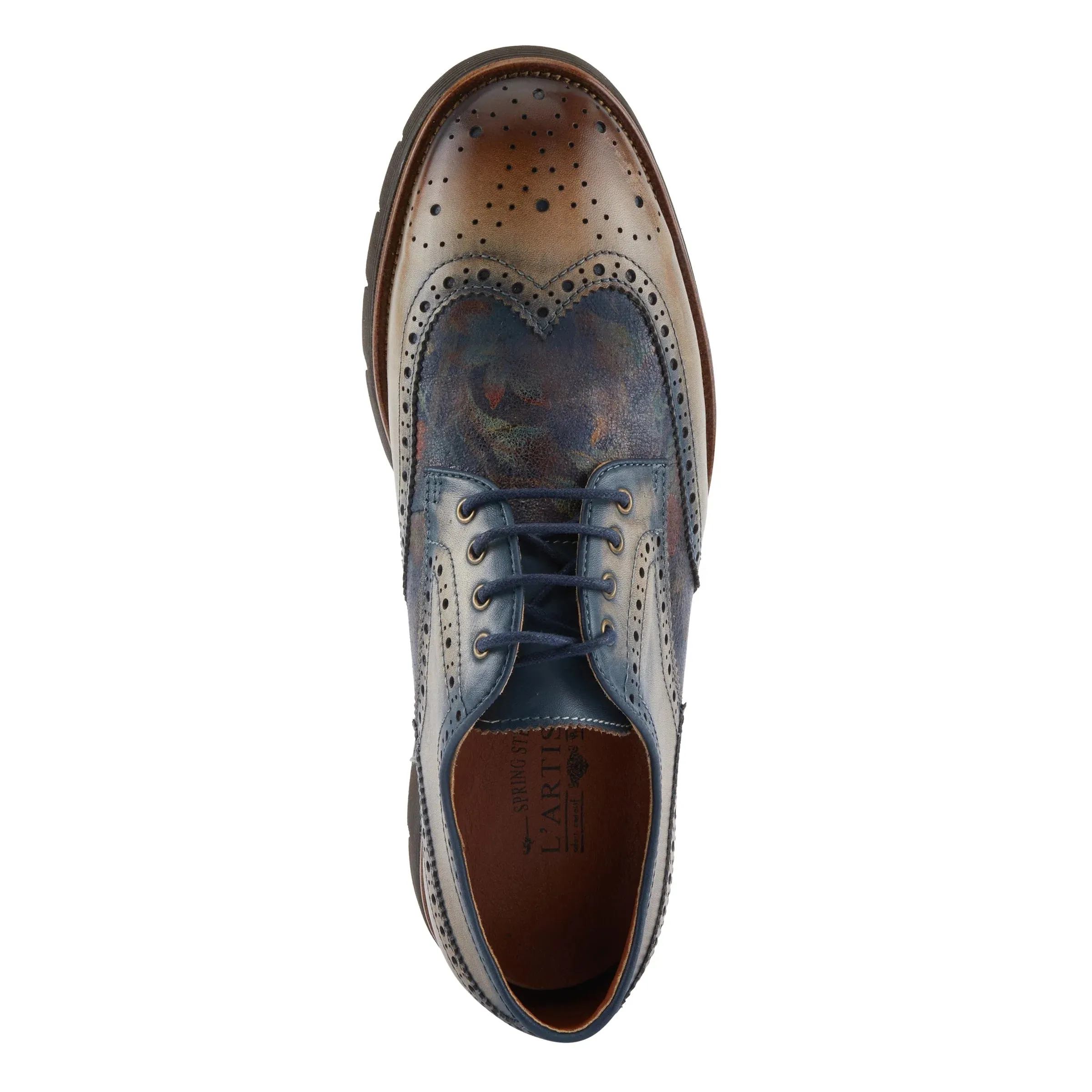 L'Artiste by Spring Step Men's Beaufort Oxford Shoe - Taupe Multi