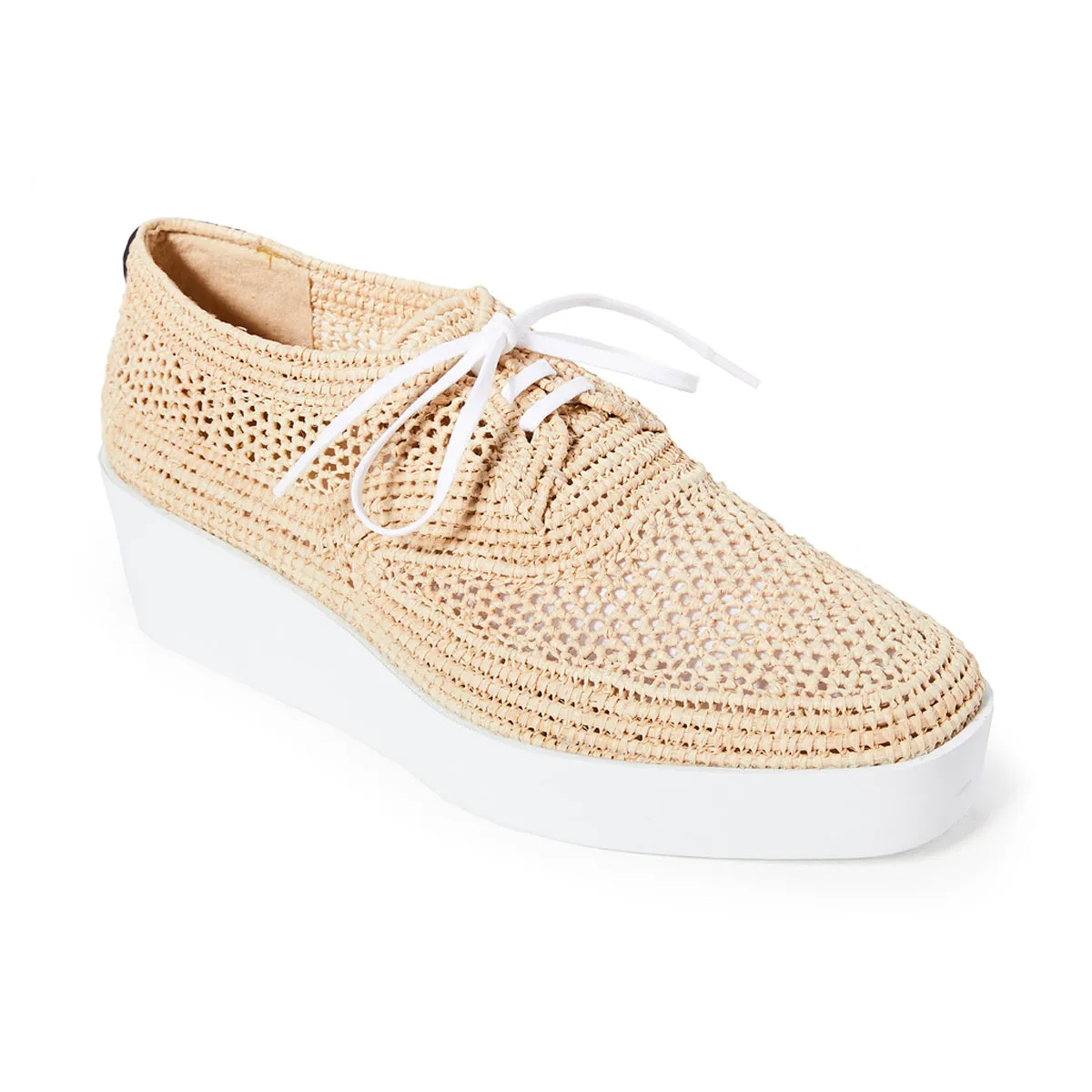 Lisa Classic Raffia Flatform Derbies