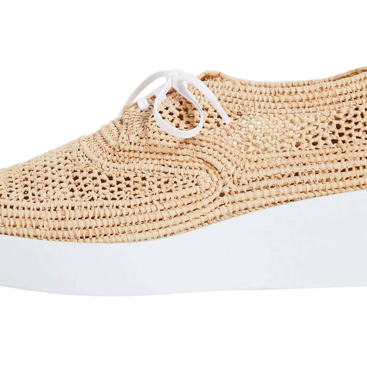 Lisa Classic Raffia Flatform Derbies