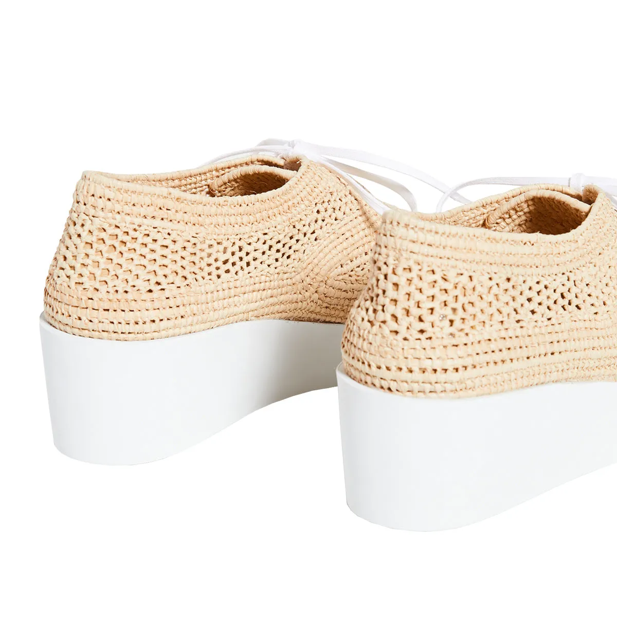 Lisa Classic Raffia Flatform Derbies