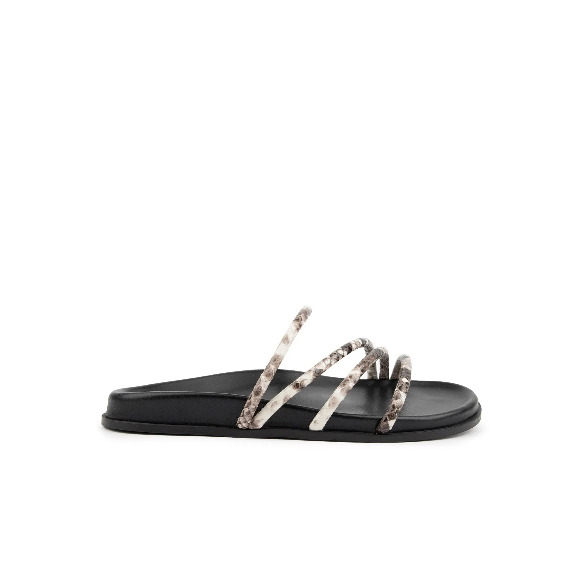 Milena Slides Embossed Snake