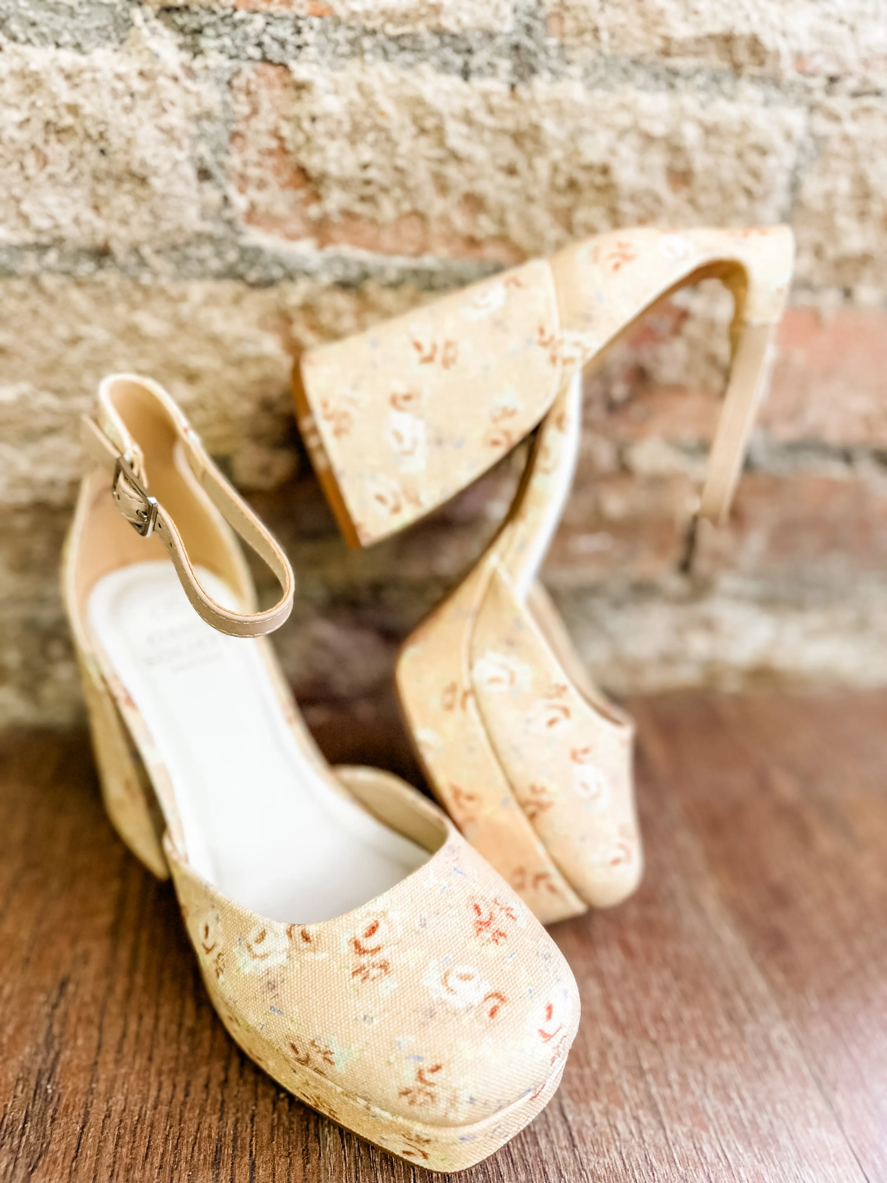 Oslo Floral Platform Mary Janes - FINAL SALE