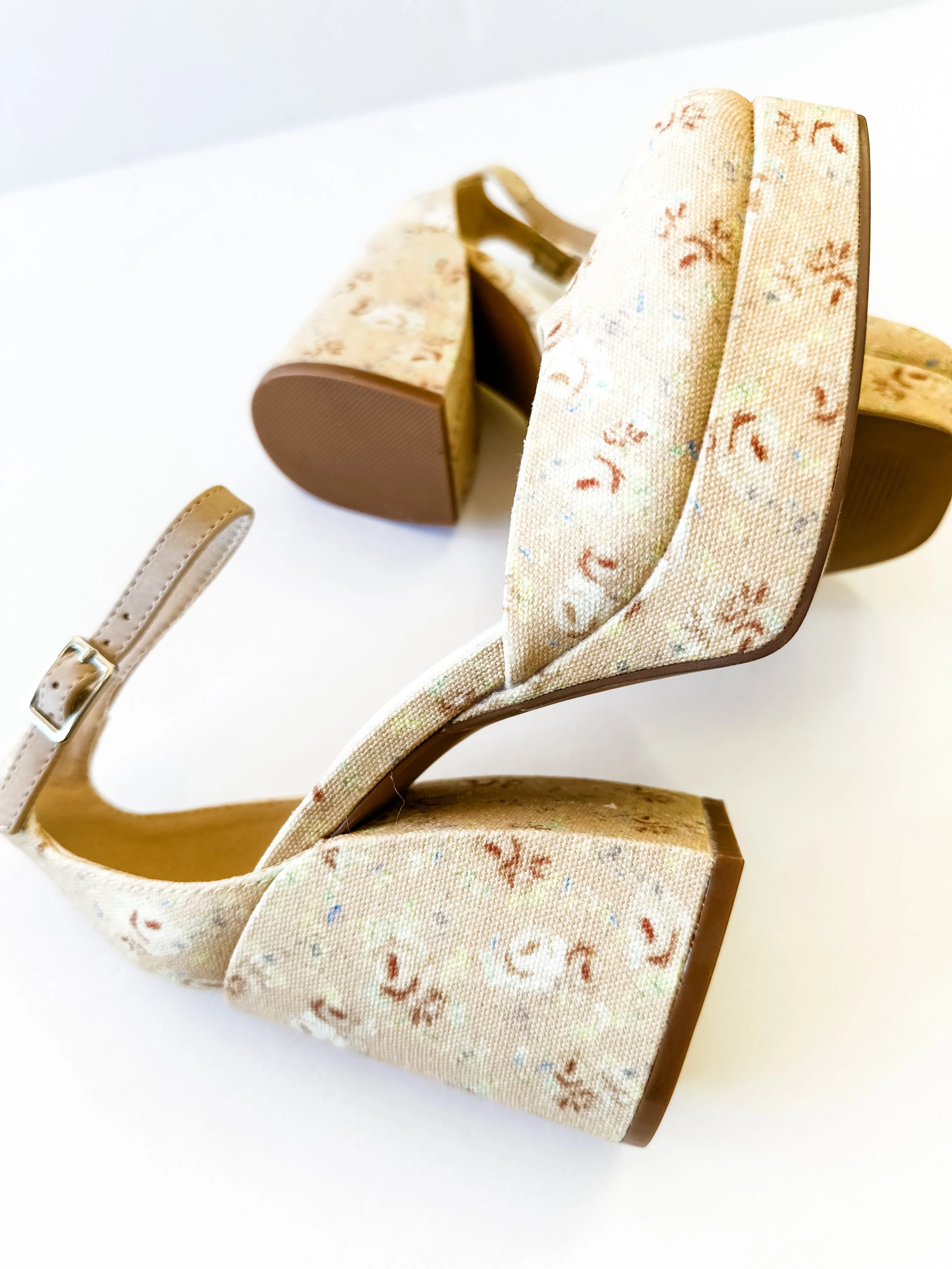 Oslo Floral Platform Mary Janes - FINAL SALE