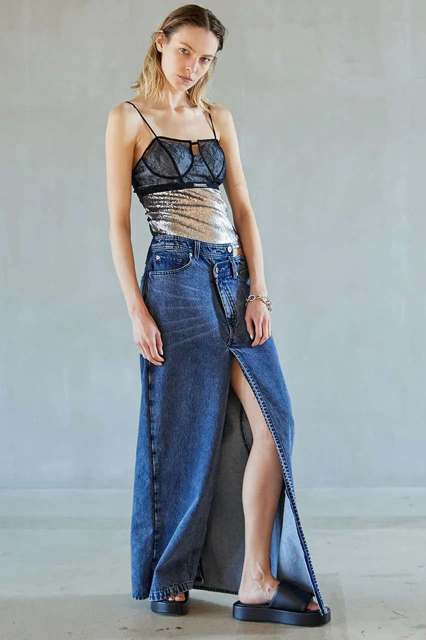 Phoebe Flatform Sandals : Faux Leather Stretch - SALE