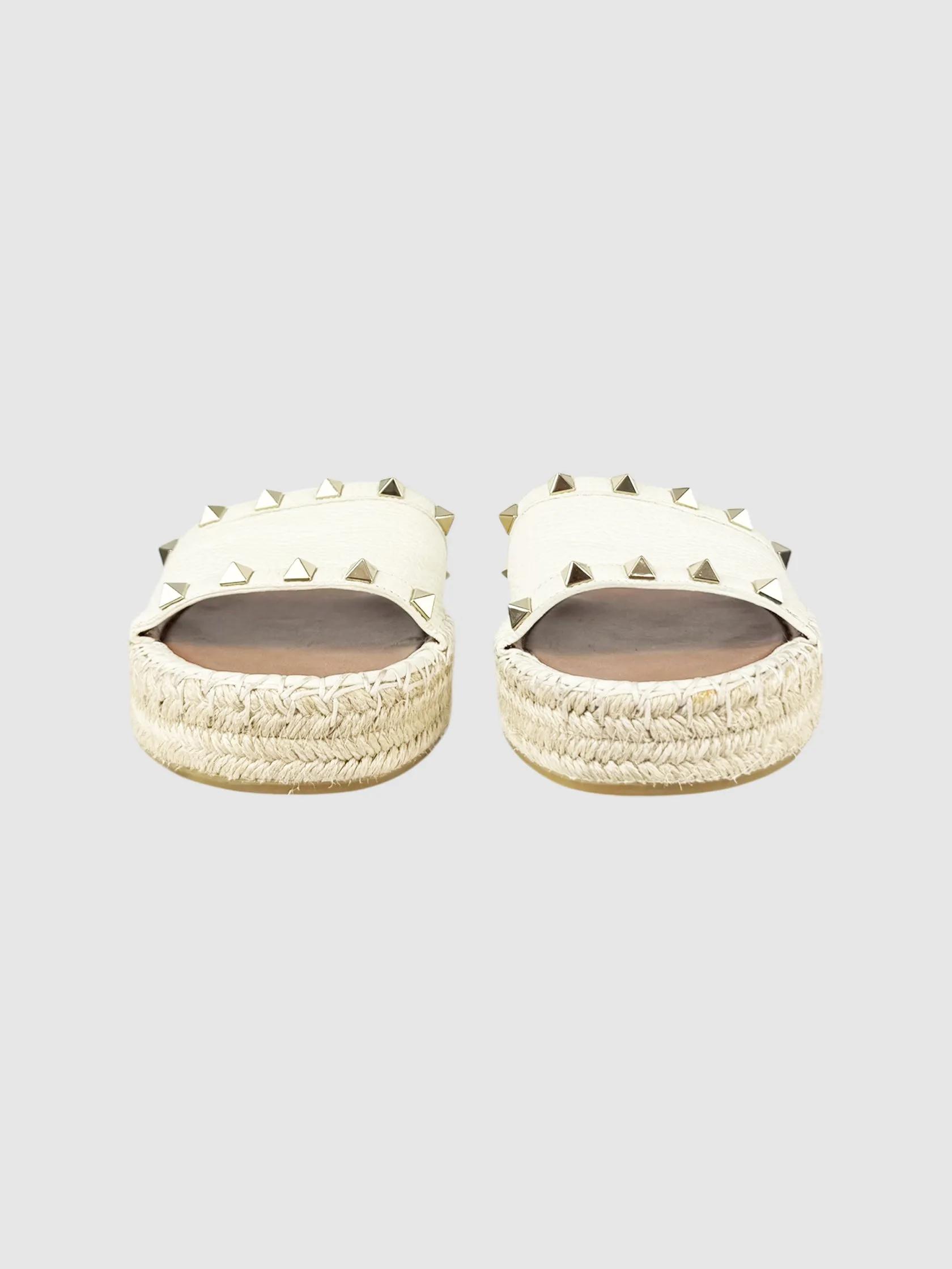 Rockstud Flatform Espadrilles - Size 37