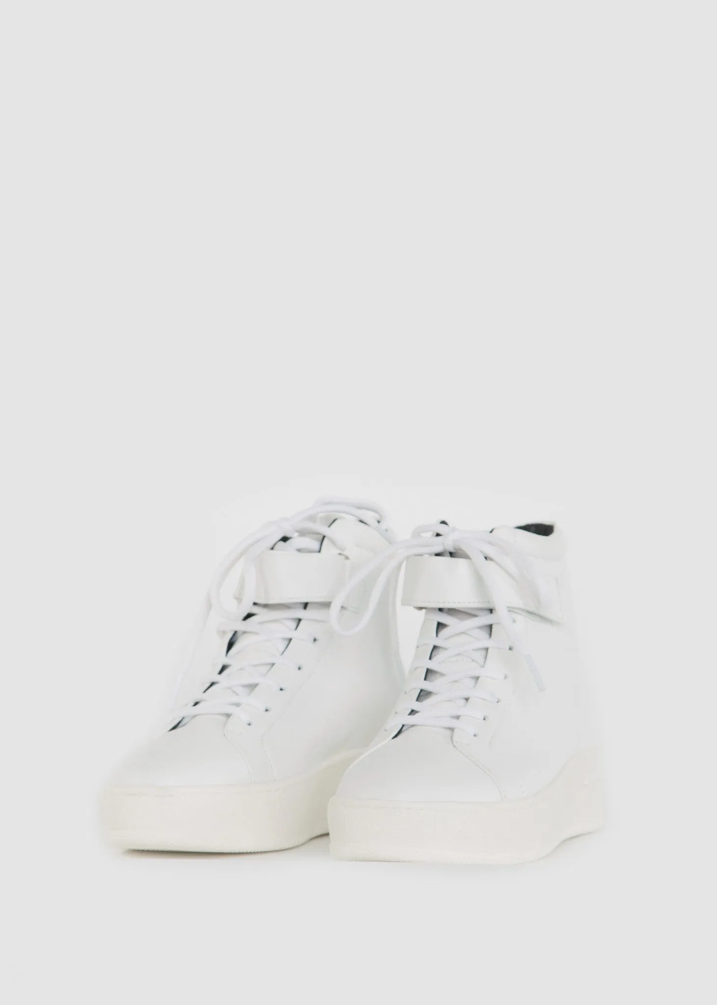Seven20 High Cut Strap Shoes White