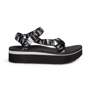Teva Flatform Universal Chara Black Sandals - Women's