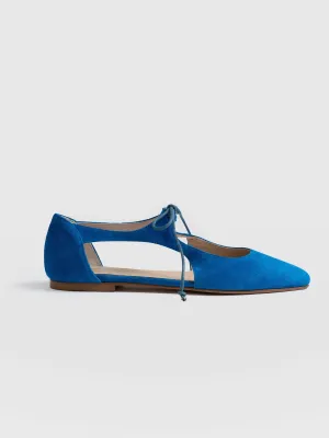Tie Up Mary Janes - Blue