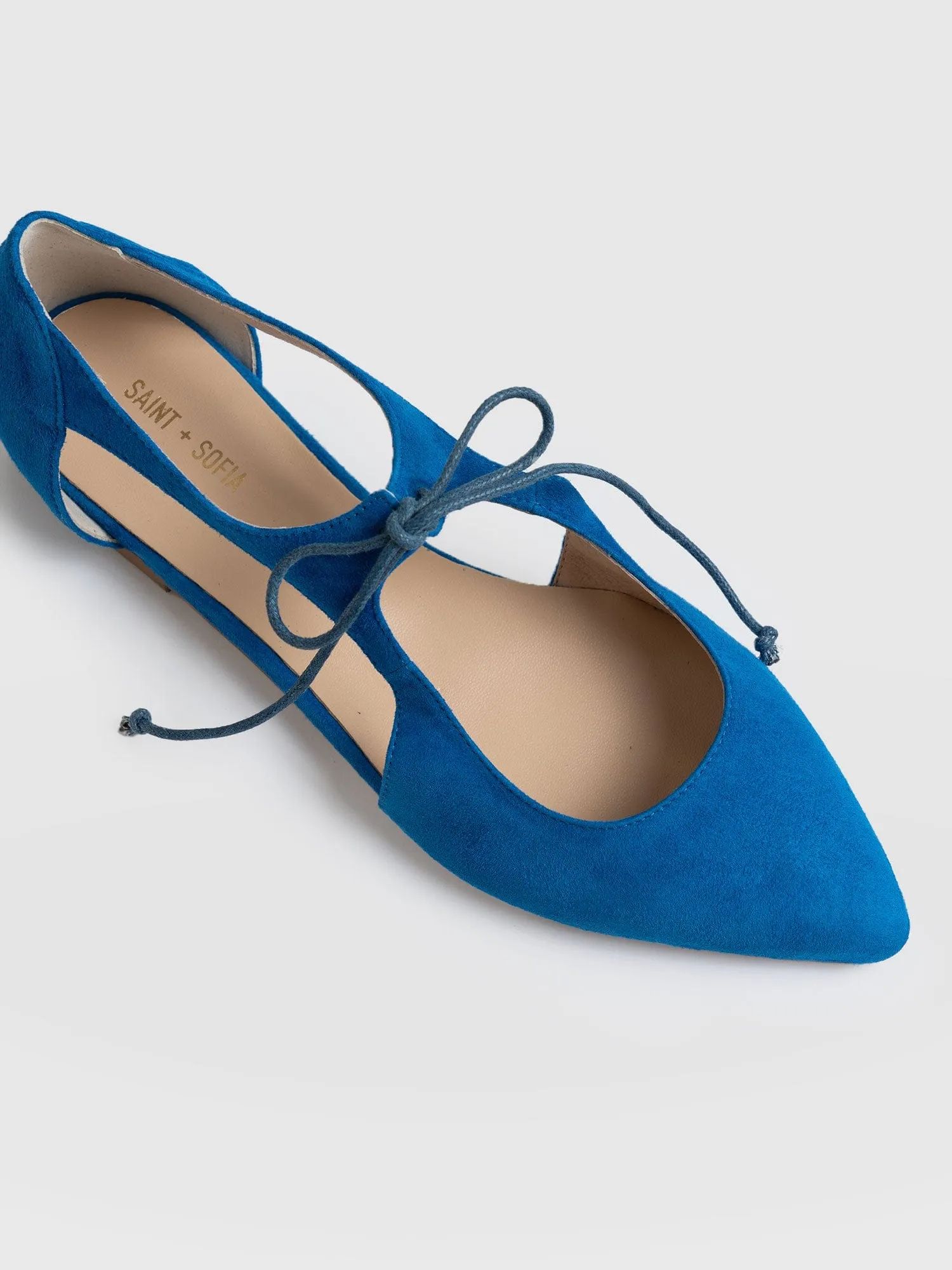 Tie Up Mary Janes - Blue