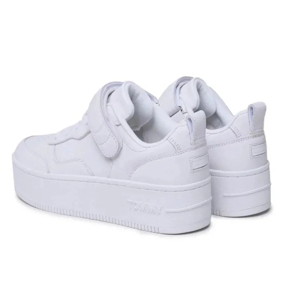 Tommy Hilfiger Jeans TJW Flatform Velcro Trainers Women's - WHT