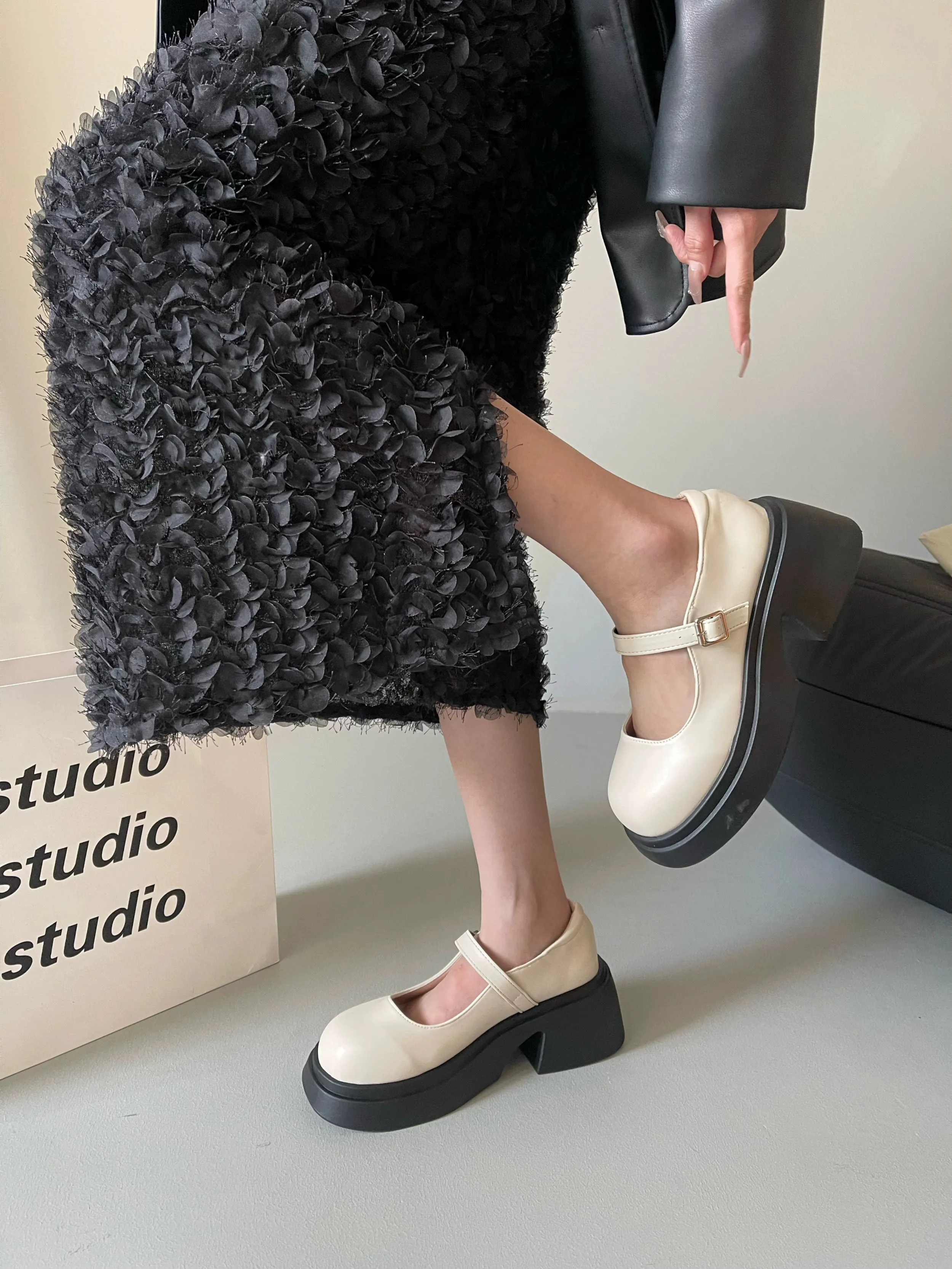 Versatile Chunky Heel Mary Janes