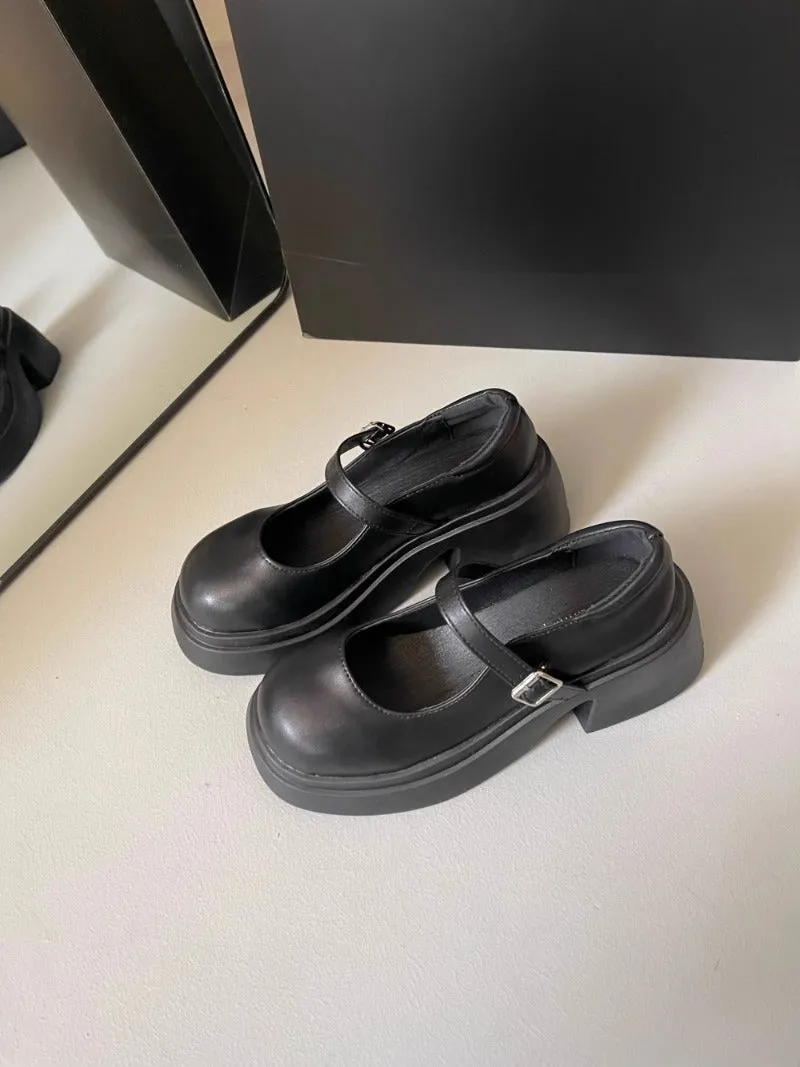 Versatile Chunky Heel Mary Janes