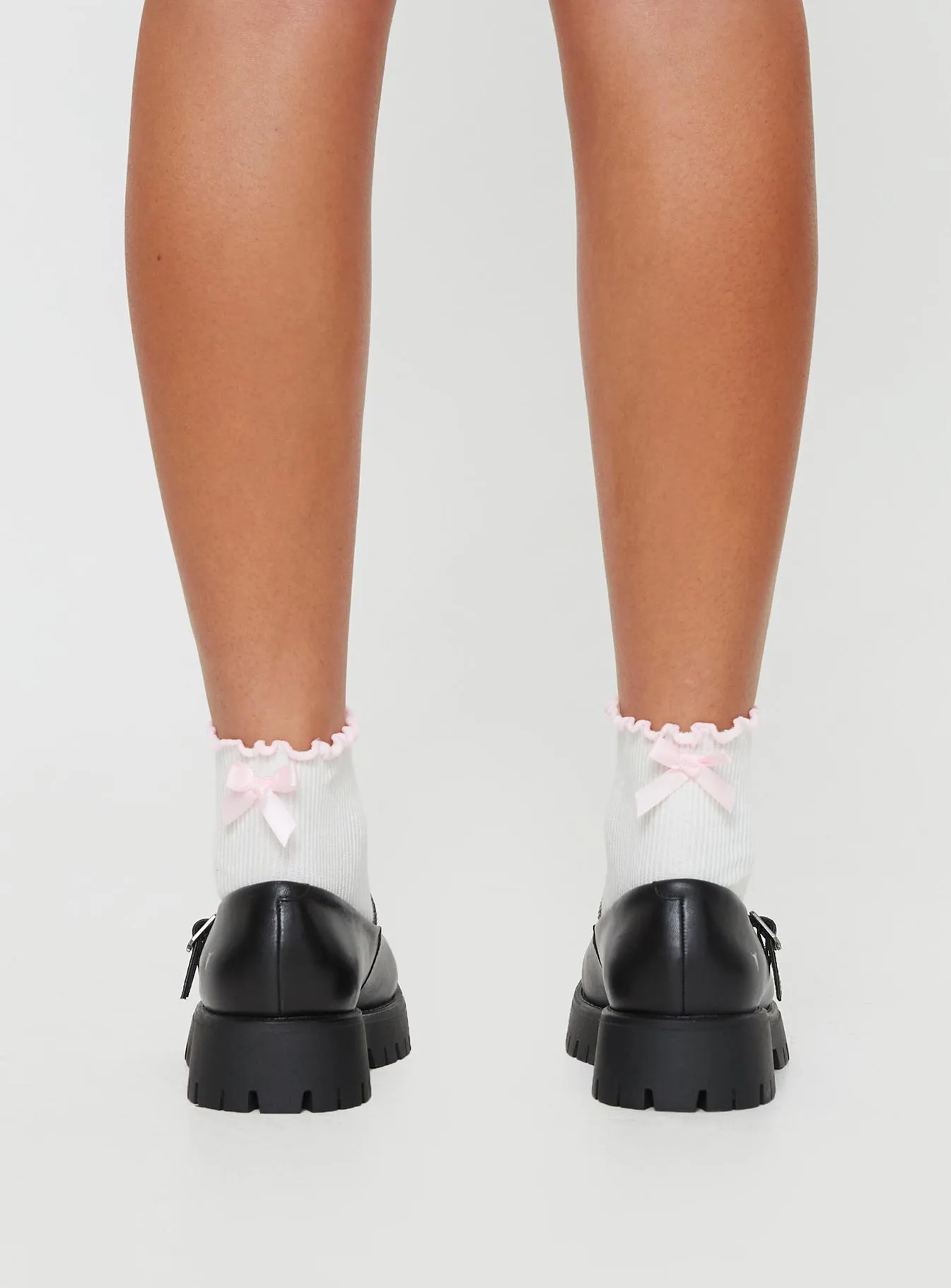 Windsor Smith Timeless Mary Jane Flats Black